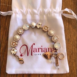 Mariana rosegold plated Swarovski crystal bracelet